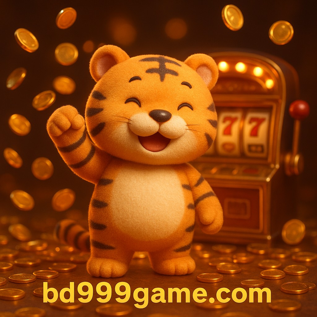 আর্কেড জয় পাওয়ার আনন্দে উল্লাসিত একটি বাঘশাবক